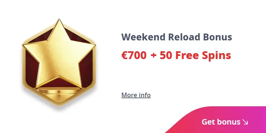 Bonus de recharge hebdomadaire sur Casino Infinity