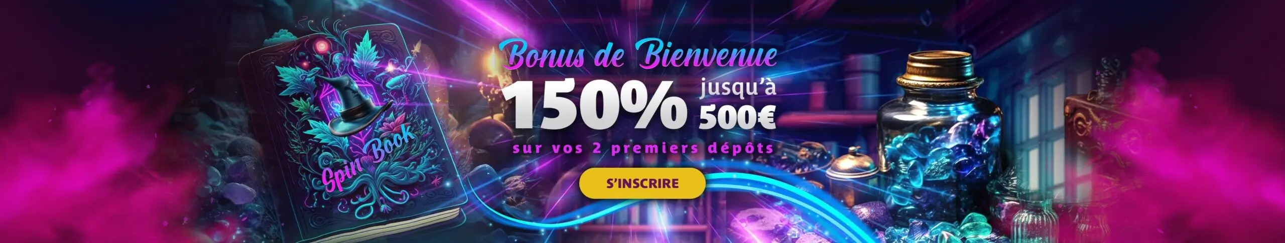 Le bonus de bienvenue sur Magical Spin