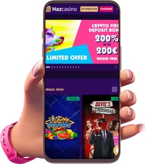 Profitez de vos jeux préférés sur Smartphone grâce à la version mobile de Haz Casino