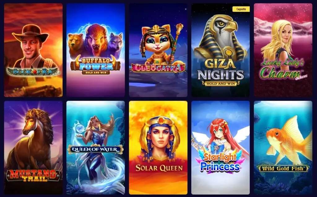 Découvrez la ludothèque de +10 000 jeux de casino exclusifs de Vegaz Casino